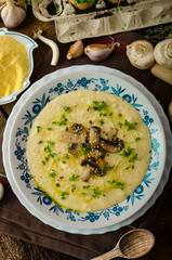 Rosemary and chilli infused polenta