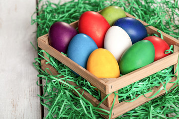 Easter egg in a nest