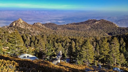 Obraz premium Scenic View of Palm Springs from Mountain Top in San Jacinto