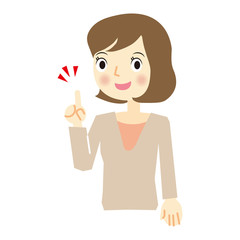 ビジネスウーマン　表情