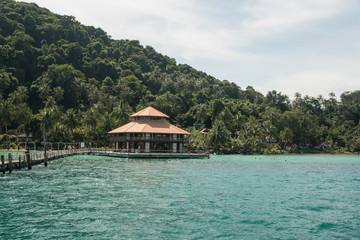 Obraz premium Dom na wyspie Koh Chang, prowincja Trad, Tajlandia.