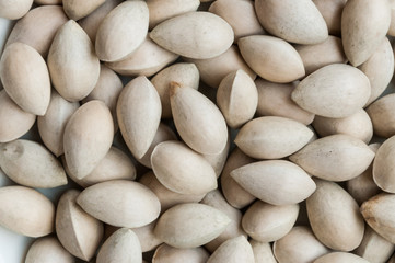 Ginkgo biloba seed in Thai food market, Ginkgo seeds background