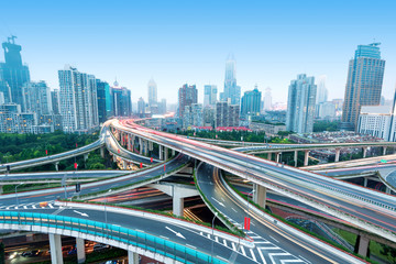 Fototapeta na wymiar Shanghai Yan'an Road Viaduct