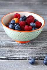 sweet berries in a small bowl