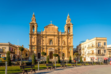 Fototapeta na wymiar Église à Sliema, Malte