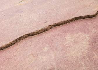 Bedrock crack
