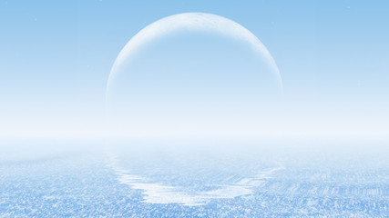 Sky with sea (16:9 wallpaper)