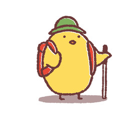 山登りヒヨコ © TAMAGO POTATO