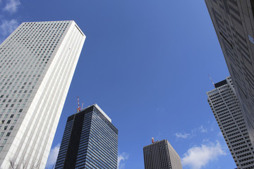 Obraz premium 新宿のビル郡