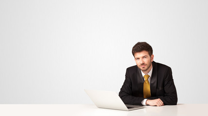 Business man with white background