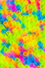 Colorful straw for background