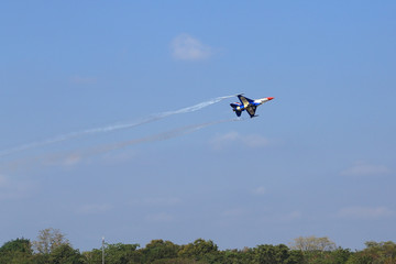 F-16 show on children's Day at Korat Wing 1 Royal Thai Airforce