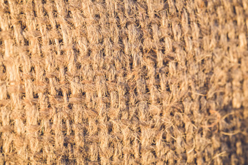 texture of old crumpled burlap