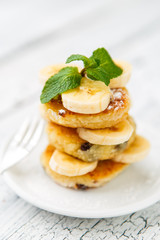 Delicious homemade cheese pancakes