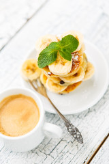 Delicious homemade cheese pancakes