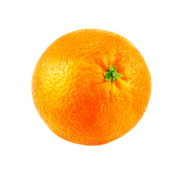 Fresh orange fruit isolation on white background