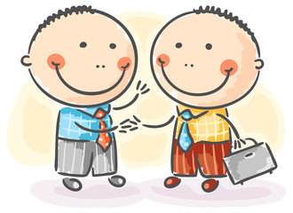 Businessmen making an agreement