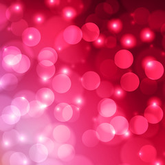 Pink bokeh abstract light background.