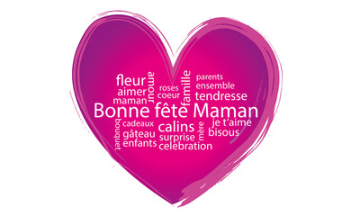 bonne fête maman nuage de mots