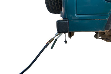 Car fill up Liquefied petroleum gas(LPG) isolate