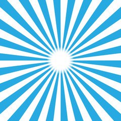 Blue burst background. Vector illustration