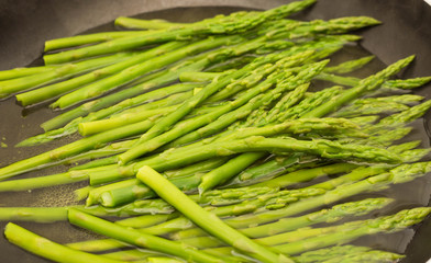 Asparagus Cooking in Water