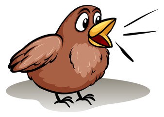 Talking like a little bird idiom