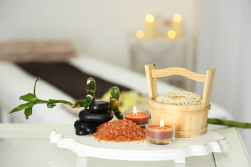 Place for relaxation in modern wellness center