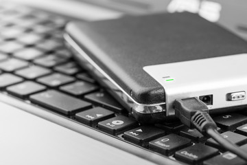 External drive connecting with computer