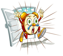 Fototapeta premium An idiom showing a running time