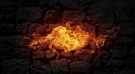 Fire flames