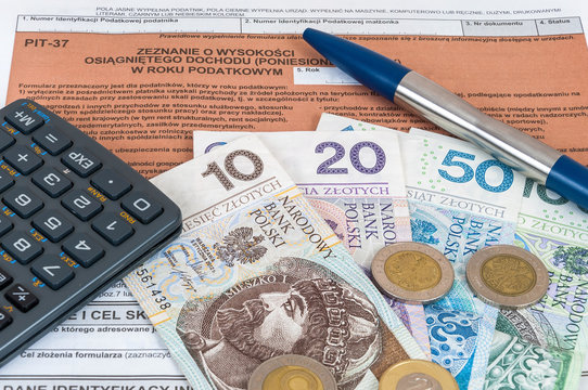 Polish individual tax form PIT-37