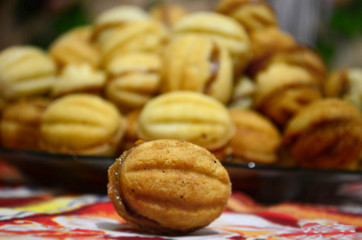 Baked Sweet Nuts; nuts stuffed with caramalized condensed milk
