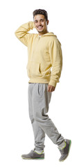 Naklejka premium Full man in tracksuit