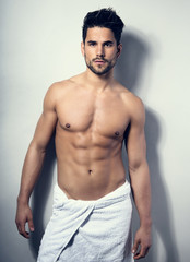 handsome young bodybuilder