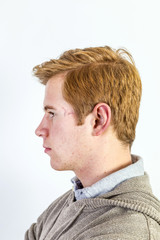 Obraz premium cute teenage boy with red hair