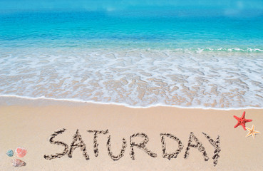 saturday on a tropical beach