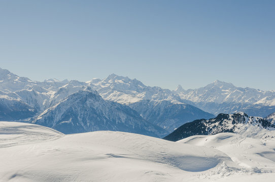 Riederalp, Dorf, Alpen, Walliser Berge, Simplon, Winter, Schweiz