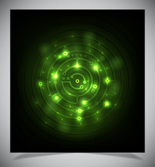 Smooth colorful abstract techno background