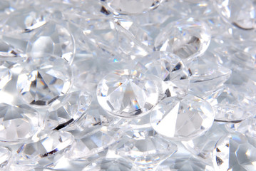 close up of the diamonds background