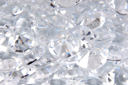 close up of the diamonds background