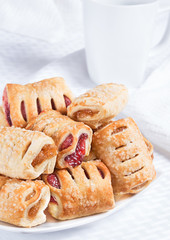 Fresh baked miniature fruit pastries