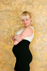 elegant pregnant woman