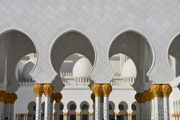 Fotobehang Big mosque in Abu Dhabi © vormenmedia