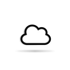 Cloud icon - vector illustration