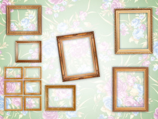 Gold  picture frame