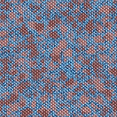 Fototapeta premium Blue, brown seamless wire mesh texture