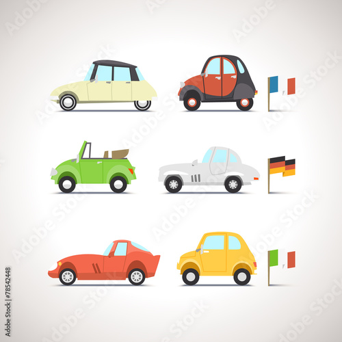 "Car Flat Icon Set 8" Stock image and royalty-free vector files on