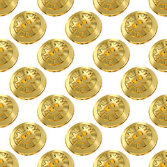 Golden Bitcoin pattern