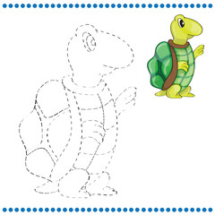 Connect the dots and coloring page